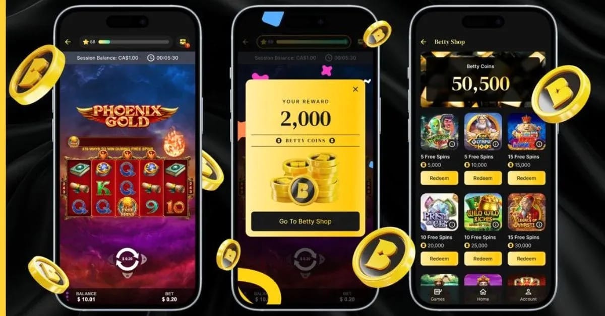 Betty Casino's top online casino features.