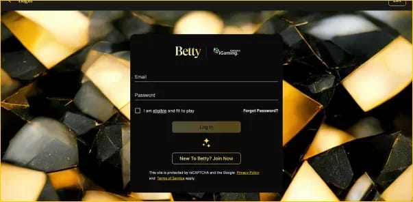 Betty Casino player opening path to victory.